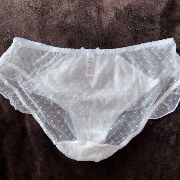 Light Blue Lolita fine mesh lace Panties - Picture 4 of 5
